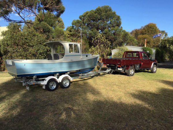 Devlin Pelicano Shrimper built from a DIY plan